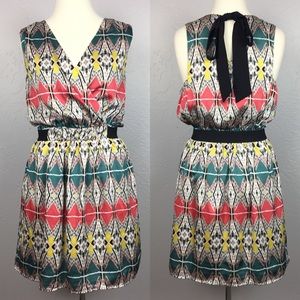 SugarLips Tribal Print Blouson Dress Size M